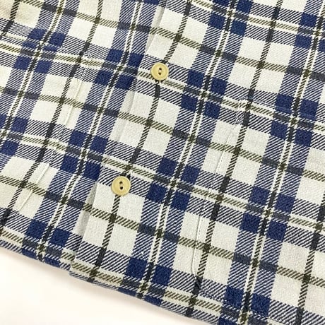 ～00's America Eagle Open Collar Flannel Shirt Lサイズ