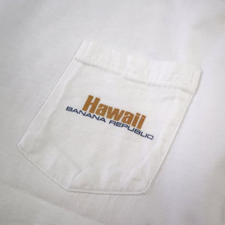 90's OLD Banana Republic "Hawaii" Pocket Tee Lサイズ USA製