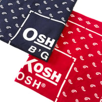 70's～ OSHKOSH "Navy/Red Paisley" All Cotton Bandana (sold separately)