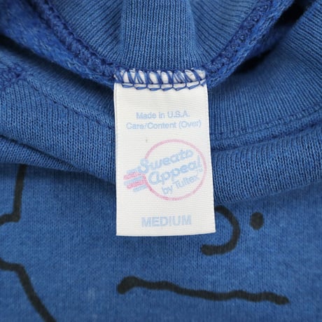 80's～ Tultex Charlie Brown ラグランスリーブ プリント スウェット Mサイズ USA製