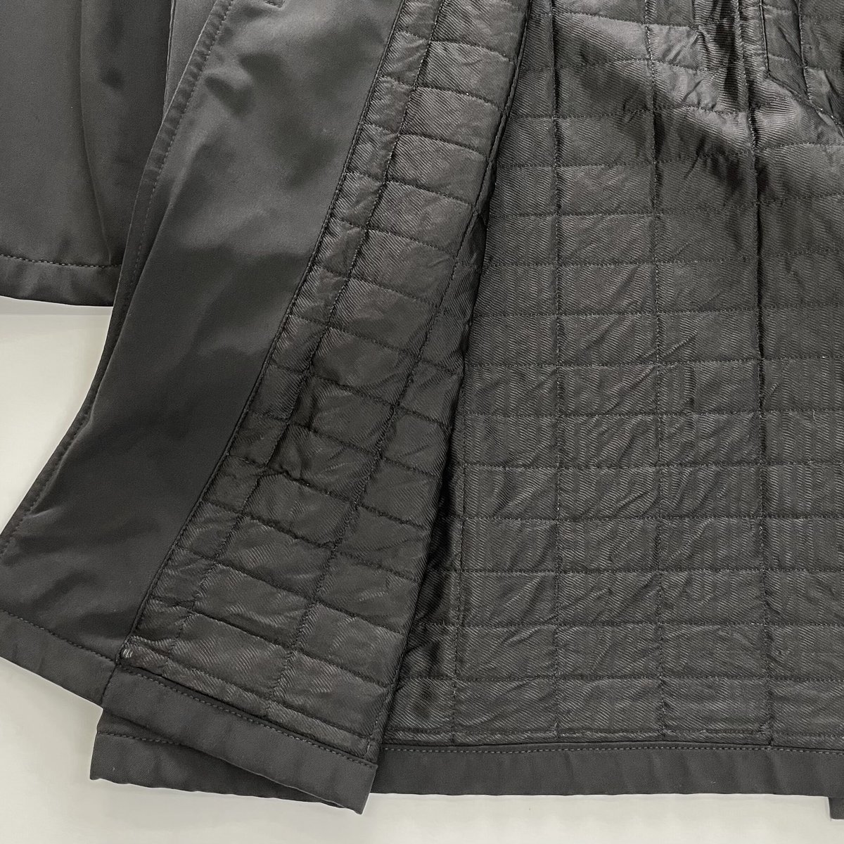イタリア製 00s PRADA ナイロン Pコート 中綿 ブラウン XLサイズ PRADA(プラダ) シワ加工コートUGW886 1AVK UGW886 1AVK ブラウン