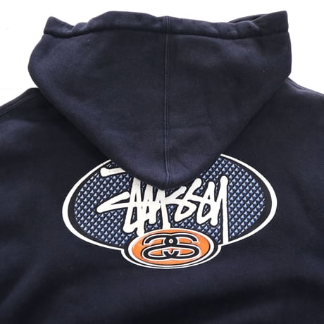 90's～ OLD STUSSY "両面 両袖" Sweat Parka Lサイズ USA製