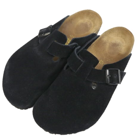BIRKENSTOCK "BOSTON" Suede Leather Black 41