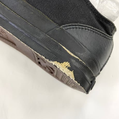 90's Converse All Star "Black Leather" US7 USA製