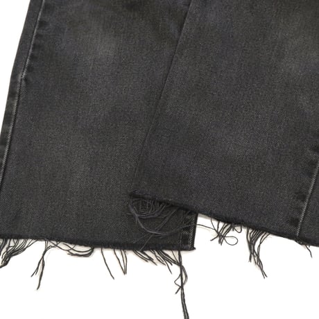00's Levi's 505 "Super Black" "Cut Off" Denim Pants 30×32 USA製