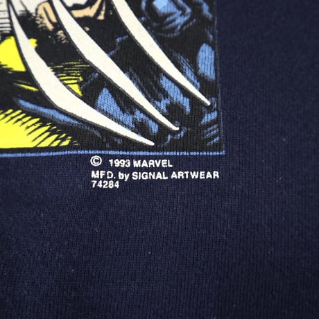 90’s MARVEL "X-MEN" 両面プリント スウェット NAVY USA製