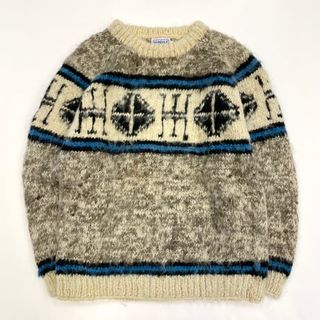 80's～ MANDALA Wool Sweater Mサイズ NEPAL製