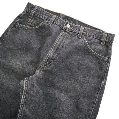 90's Levi's 505 "先染め" "ゴマ塩" Black Denim Pants W34 USA製