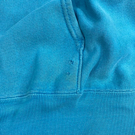 "Rare Color" 90's CHAMPION RW SWEAT PARKA Solid Turquoise XLサイズ USA製