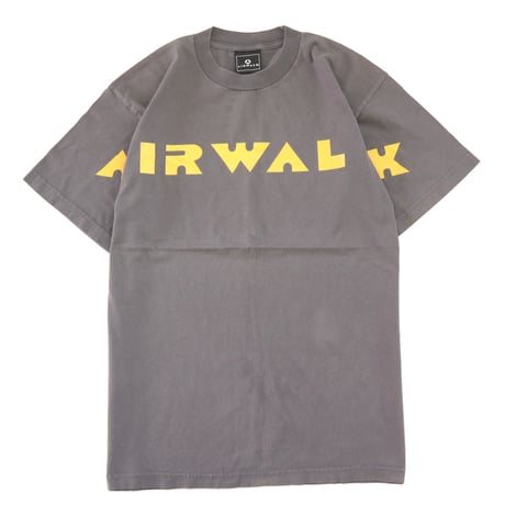 90's～00's AIR WALK "袖プリント" Tシャツ Charcoal Lサイズ USA製