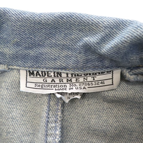 80's～90's MADE IN THE SHADE GARMENT Denim Long Coat Mサイズ USA製