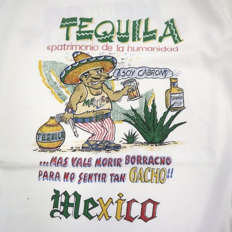 90's～00's unknown "MEXICO" 両面 プリント Tシャツ