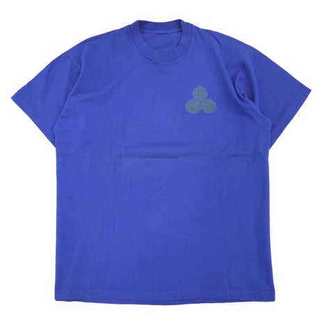 80's～90's TRACKER "Lester KASAI" 家紋 プリント Tシャツ BLUE