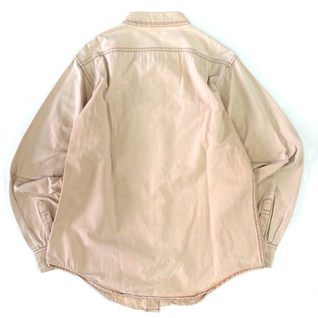 "Super Fade" 80's Patagonia "デカタグ" LS Canvas Shirt Lサイズ