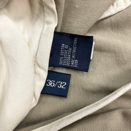90's～ Polo Ralph Lauren "No Tuck" Chino Pants W36