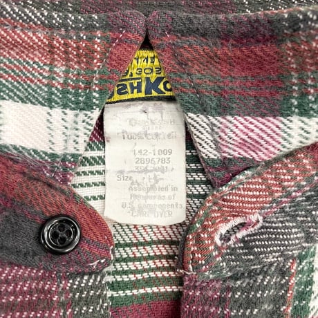 80's OSHKOSH B'GOSH Flannel Shirt Lサイズ