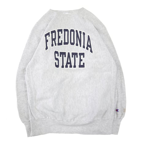 90's CHAMPION RW SWEAT "FREDONIA STATE" Grey XXLサイズ USA製