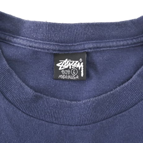 80's～90's OLD STUSSY 黒タグ "Royal Goods" Tシャツ Lサイズ USA製