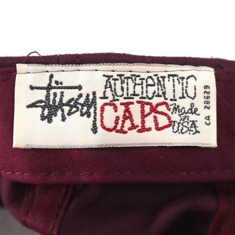 80's～90's OLD STUSSY 6-Panel Cap USA製