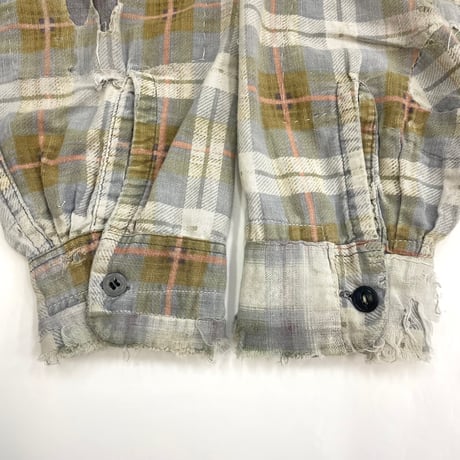 "junk boro" 50's～60's Penney's Print Flannel Shirt Mサイズ