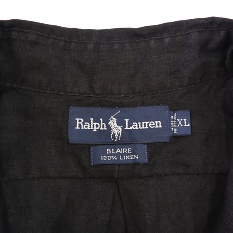 90's～00's Ralph Lauren "BLAIRE" Linen Shirt XLサイズ