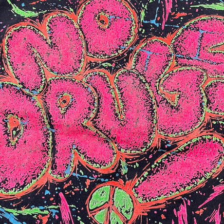 80's SOF Tee "No Drugs☮" "両面" Tシャツ XLサイズ USA製