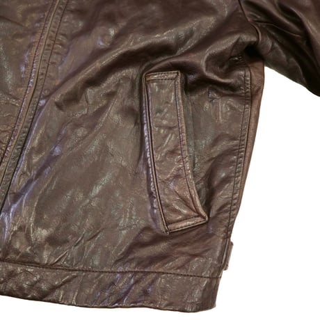 ～00's Banana Republic Single Leather Jacket Dark Brown XSサイズ