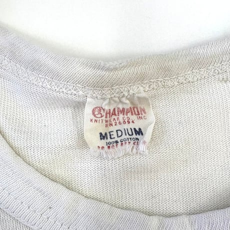 60's CHAMPION "Runners Tag" "All Water Print" Win Football Tee Mサイズ USA製