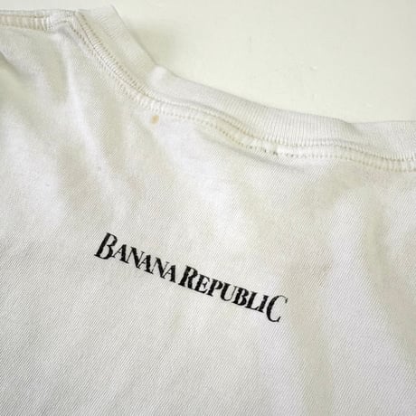 80's～ OLD Banana Republic "Snake" "両面" Tシャツ