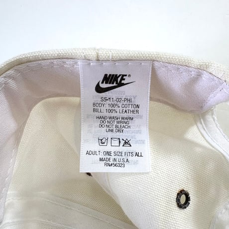 90's NIKE "Cotton/Suede" 6-Panel Cap USA製