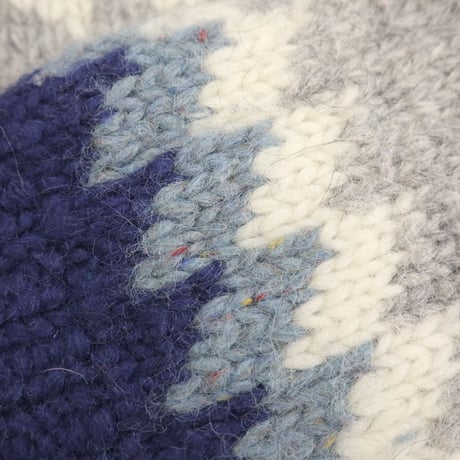 "Good Color" 80's Hilda Nordic Pattern Wool Sweater XLサイズ ICELAND製