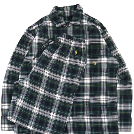 00's Polo Ralph Lauren "Set Up" Pajama Shirt Pants Mサイズ