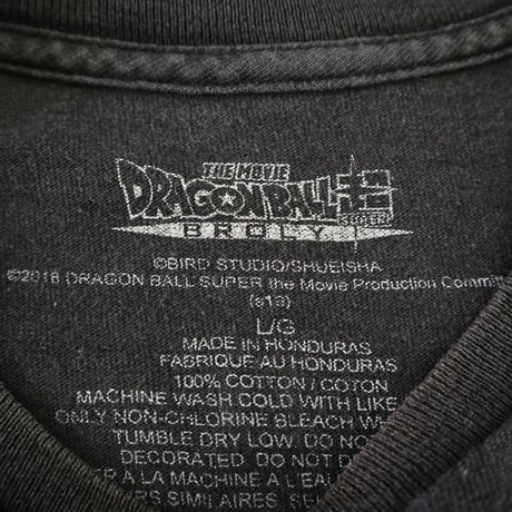 00's DRAGONBALL SUPER "Broly" 両面 プリント Tシャツ Lサイズ