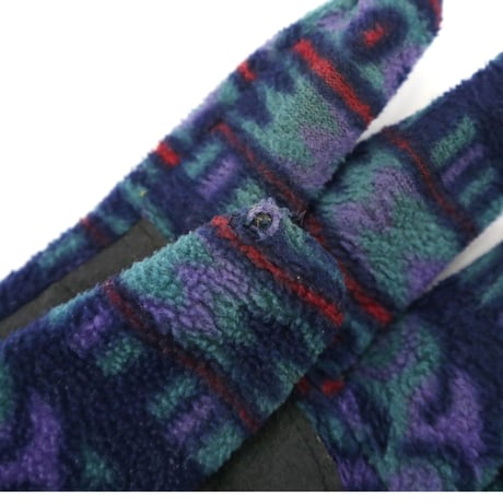 90's EMS "Colorful Aztec" Fleece Gloves Lサイズ