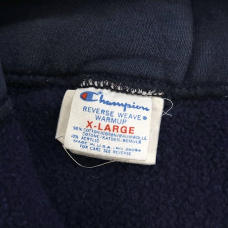 80's CHAMPION RW SWEAT PARKA "MICHIGAN" 4段 プリント XLサイズ USA製