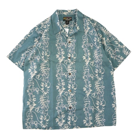 Deadstock 90's Patagonia "pataloha" フローラルクライマー柄 アロハ シャツ Lサイズ