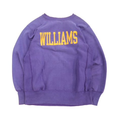 "Rare Color" "Super Fade" 90's CHAMPION RW SWEAT "WILLIAMS" 両面 プリント Lサイズ USA製