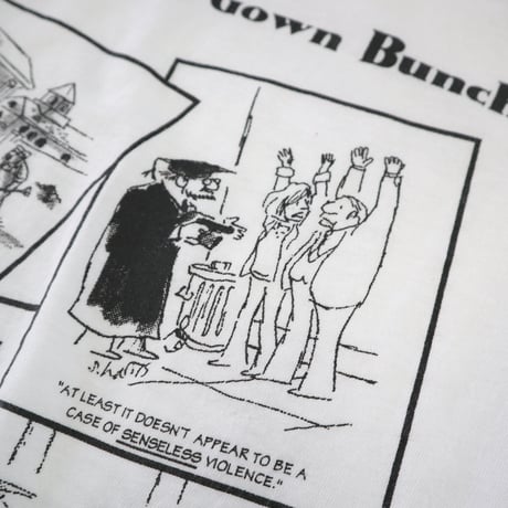 ～90's ONEITA "The Cap and Gown Bunch" 両面 風刺 プリント Tシャツ Lサイズ
