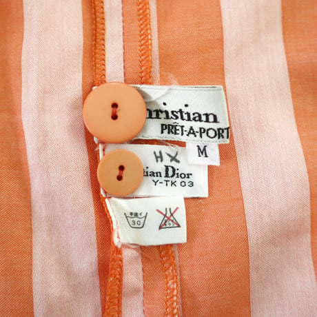 "Women's" Christian Dior ストライプ シャツ Mサイズ