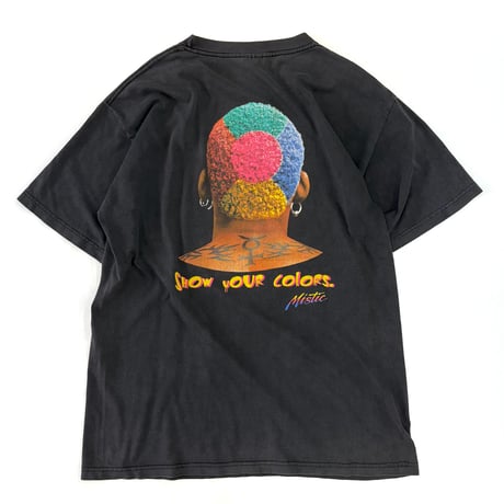 90's MIRO "Dennis Rodman" "Show Your Colors" "両面" Tシャツ Lサイズ