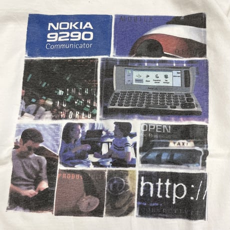 00's Gildan "Nokia 9290" 両面 プリント Tシャツ Lサイズ