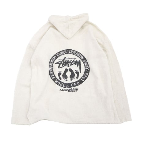 90's～ OLD STUSSY "One World One Love" Baja Mexican Parka XLサイズ