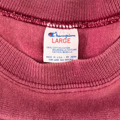 80's CHAMPION "Like a Blank" Football Tee Lサイズ USA製