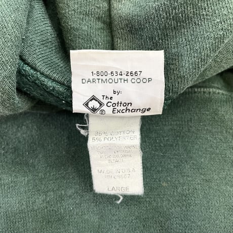 90's～ The Cotton Exchange "DARTMOUTH" "Reverse Type" Sweat Parka Lサイズ USA製