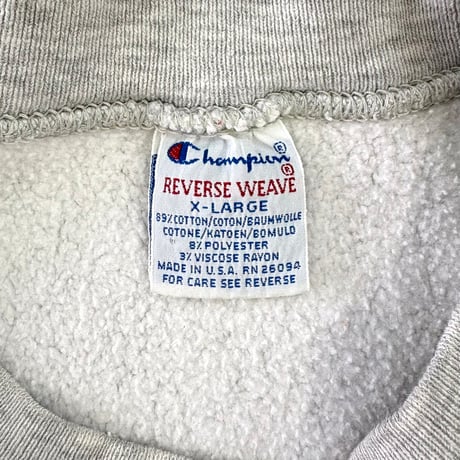 90's CHAMPION RW SWEAT "TAN MAN" "両面" XLサイズ USA製