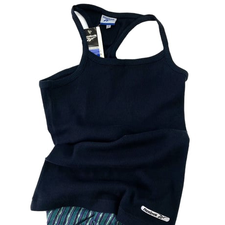 Deadstock "Women's" 90's Reebok "Rib Tank Top" Mサイズ