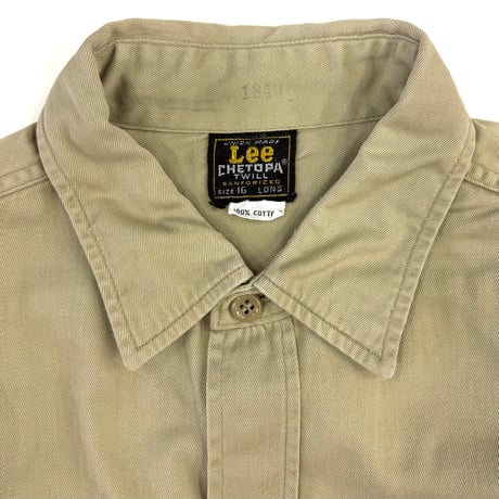 "Big Size" 60's Lee "マチ付き" Chetopa Work Shirt 16 Long USA製