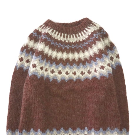 "Good Color" 70's～80's unknown Nordic Pattern Wool Sweater