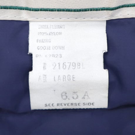 70's L.L. Bean "筆記体タグ" Goose Down Vest Lサイズ