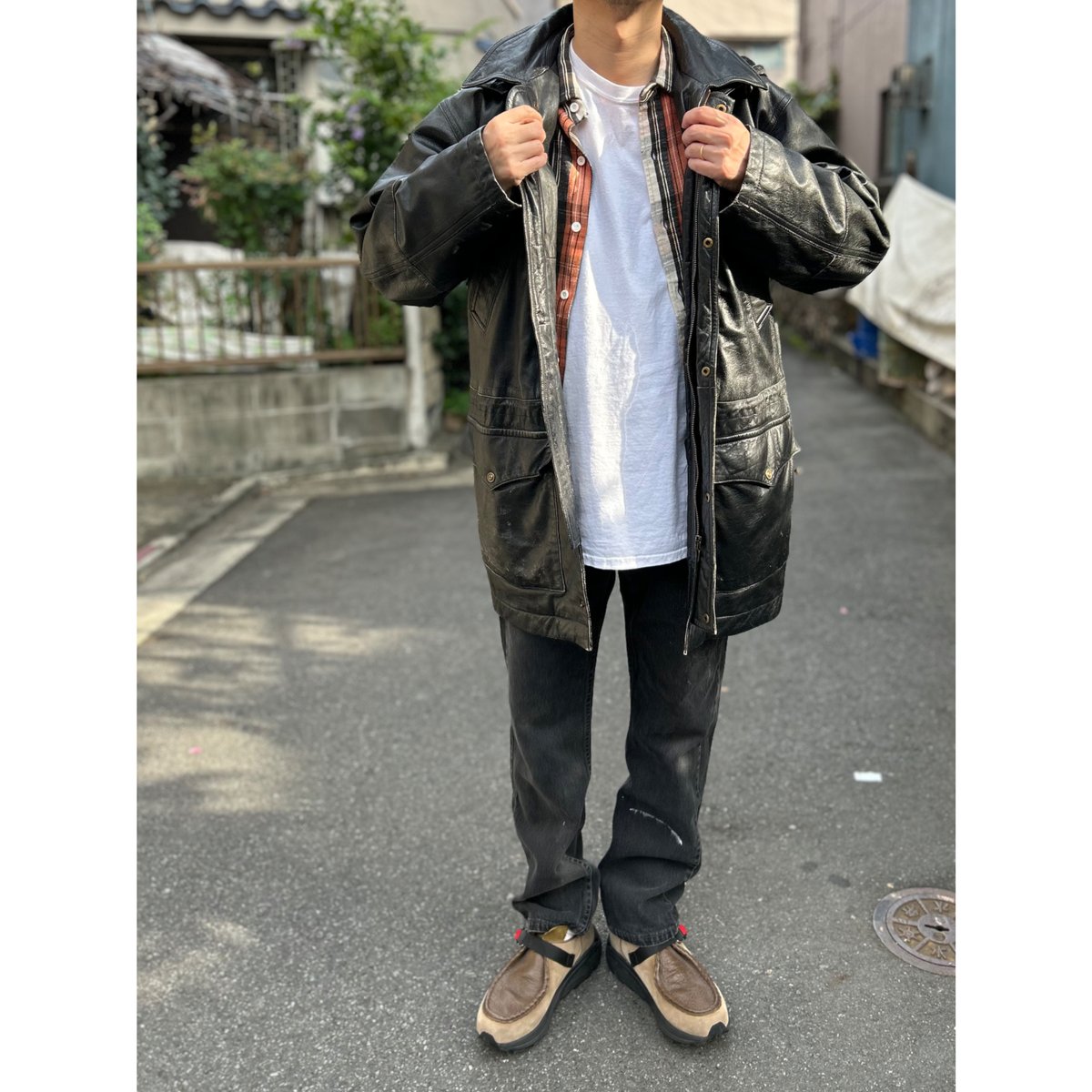 90's~ JUN MEN Sheep Leather Half Coat | Daniel 90's~ JUN MEN Sheep Leather Half Coat | Daniel